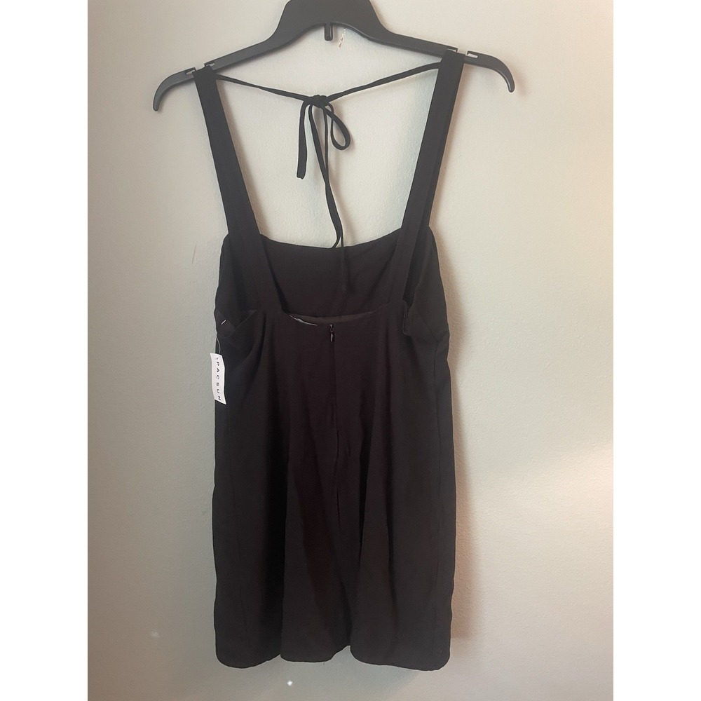 Kendall & Kylie Pacsun Women's Black Linen Mini Dress Size Medium NWT